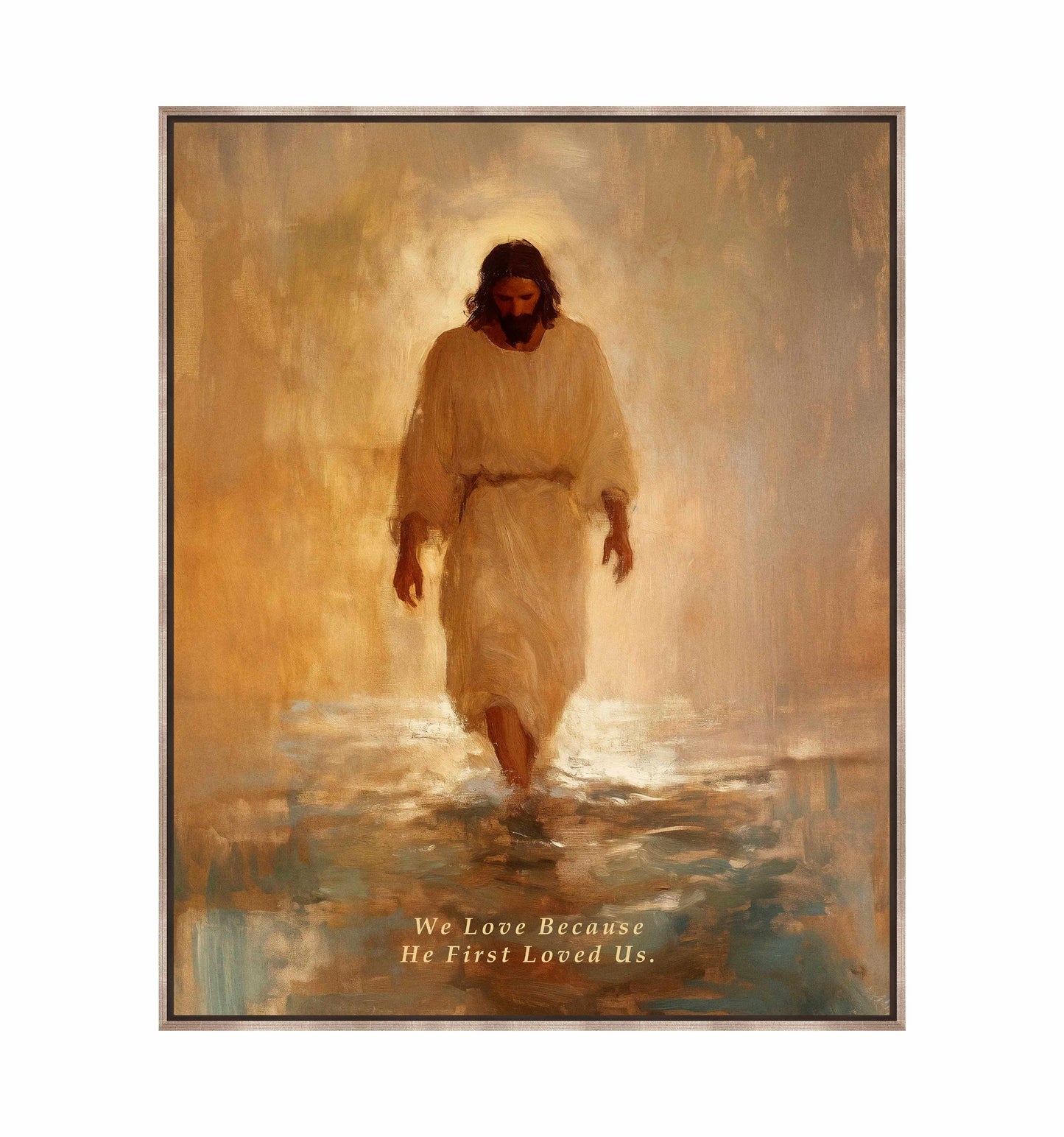 He First Loved US. - Gallery Wrapped Canvas