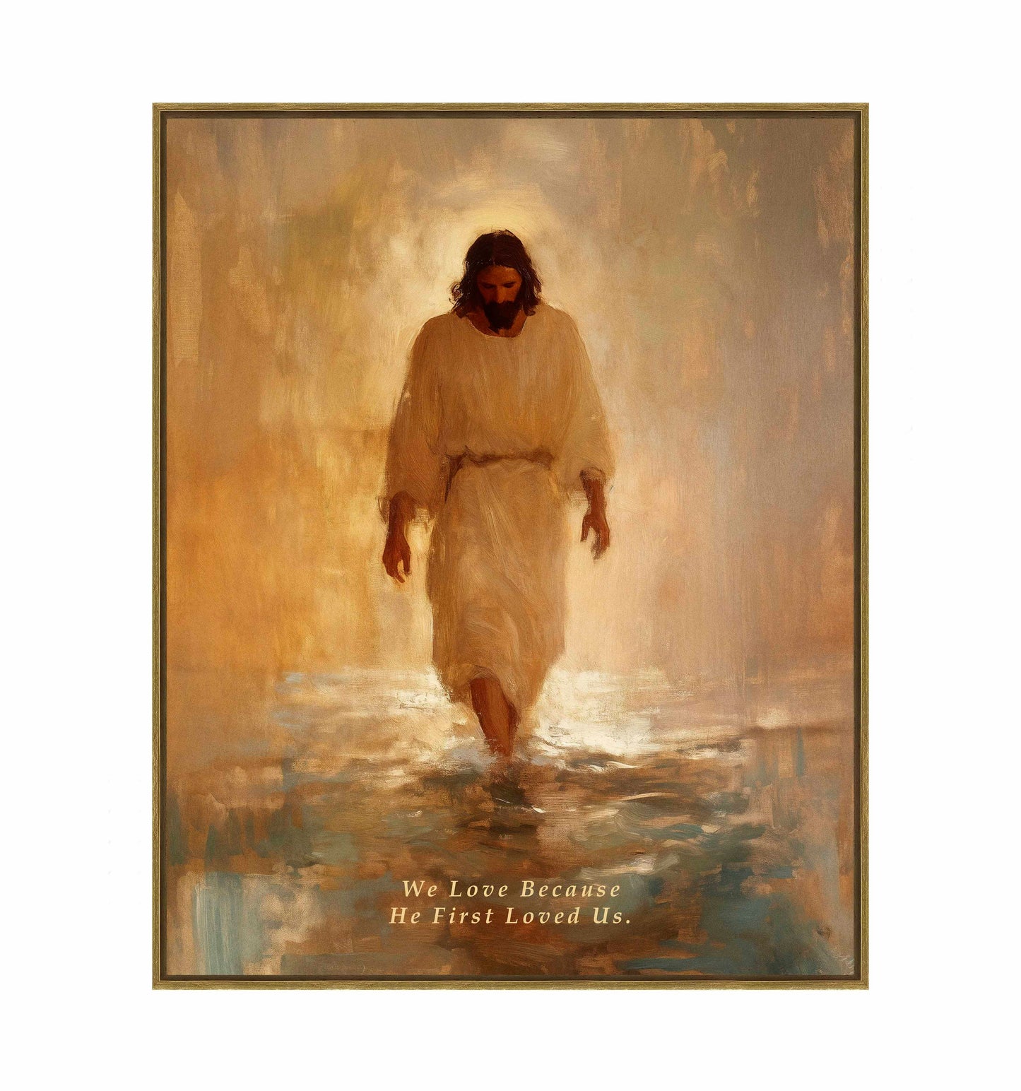 He First Loved US. - Gallery Wrapped Canvas