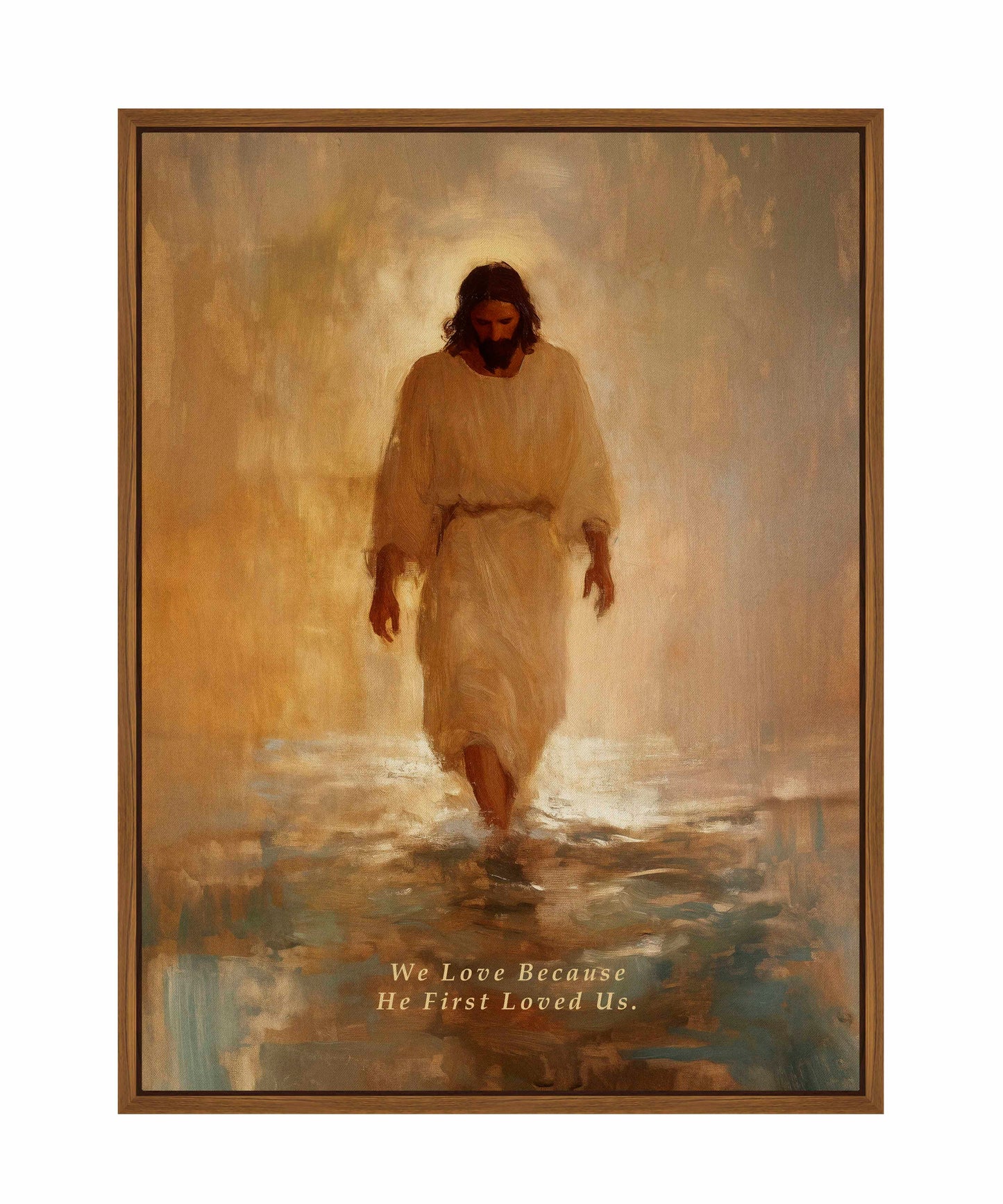 He First Loved US. - Gallery Wrapped Canvas