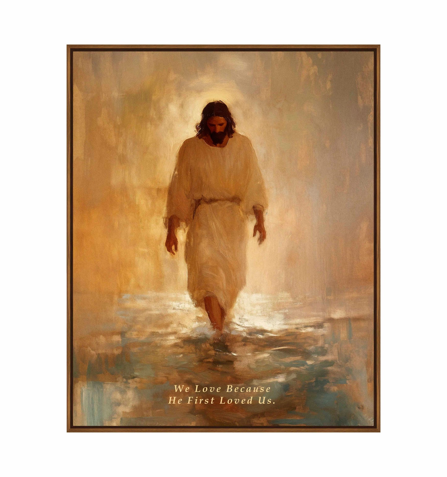 He First Loved US. - Gallery Wrapped Canvas