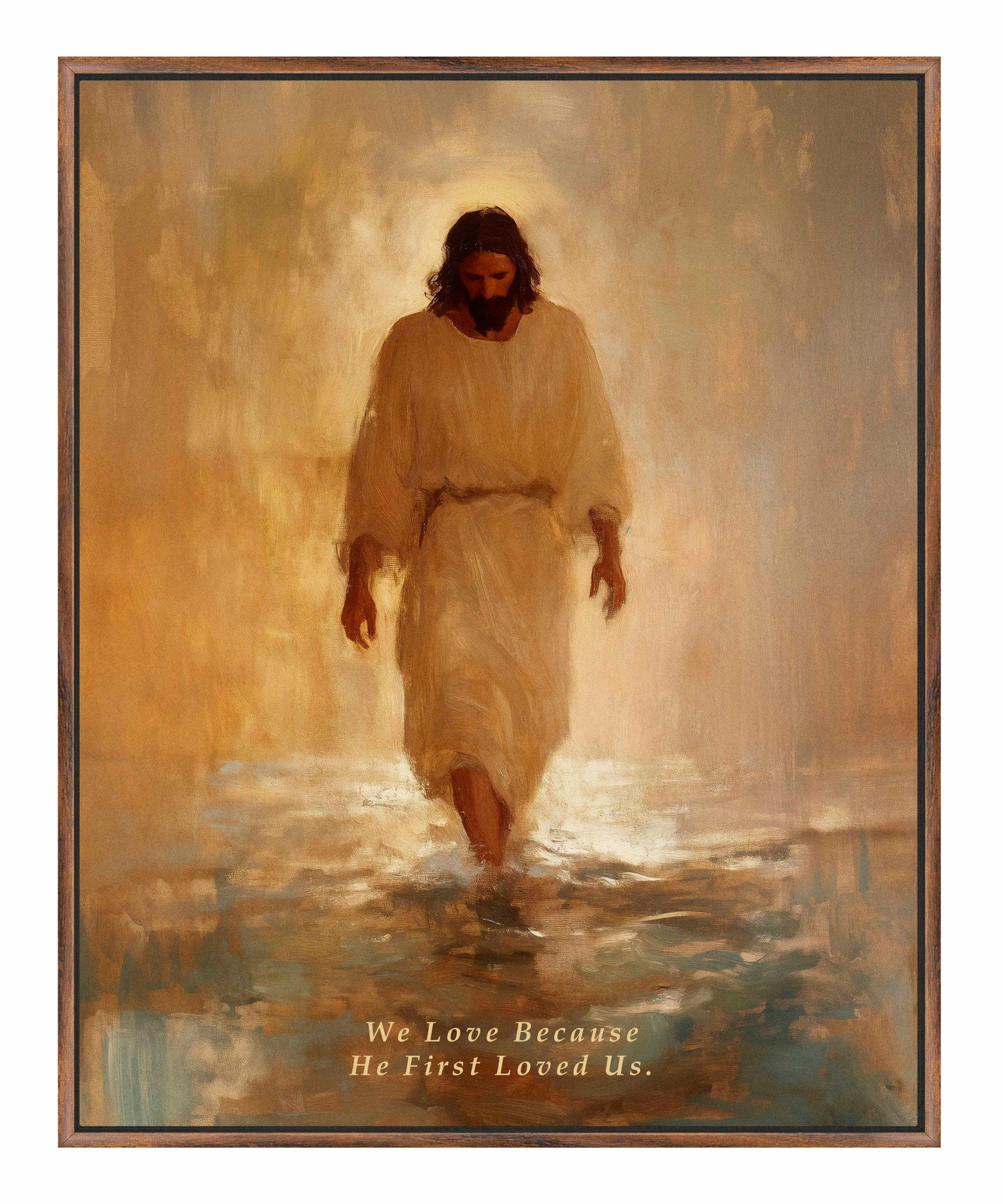 He First Loved US. - Gallery Wrapped Canvas