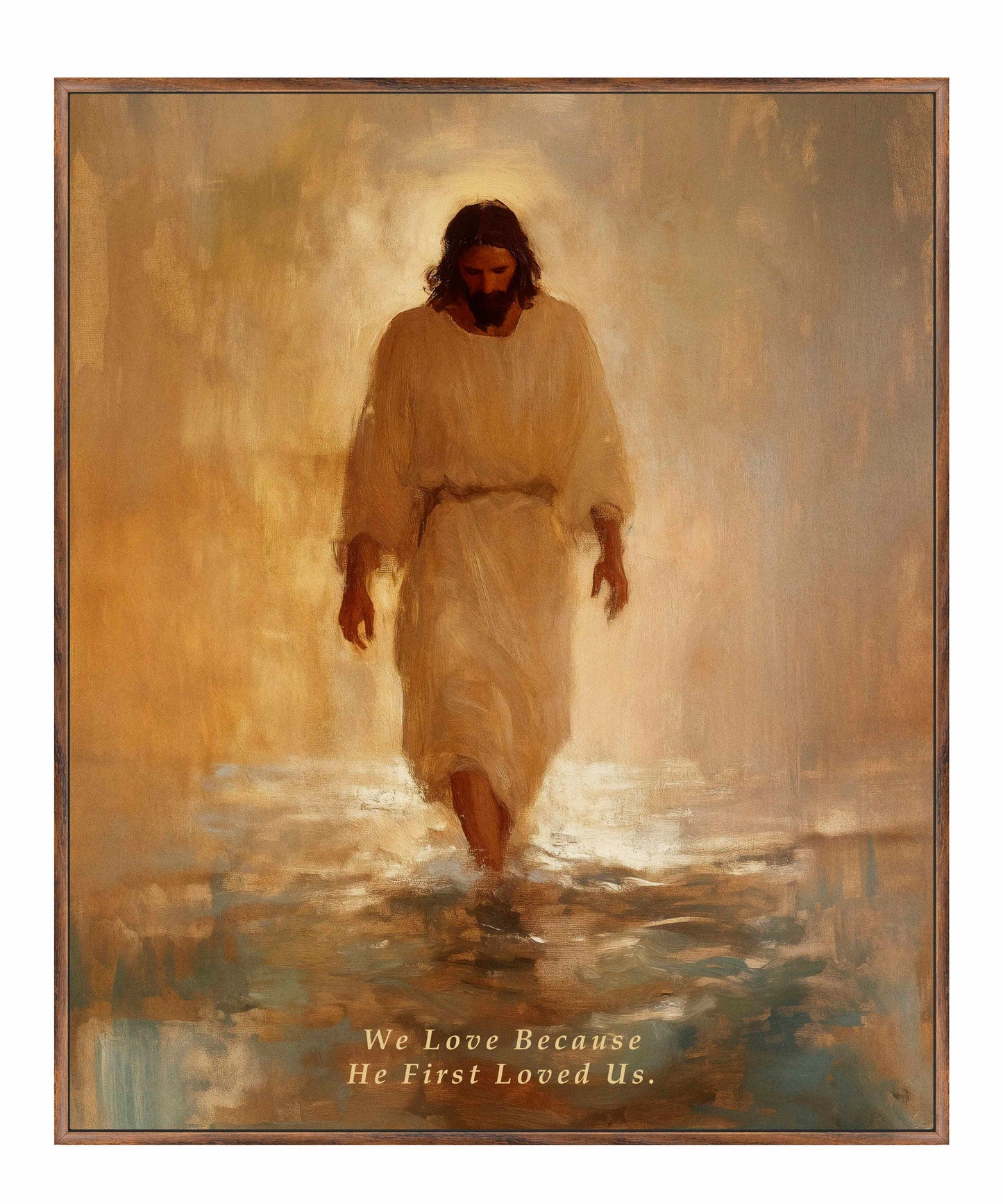 He First Loved US. - Gallery Wrapped Canvas
