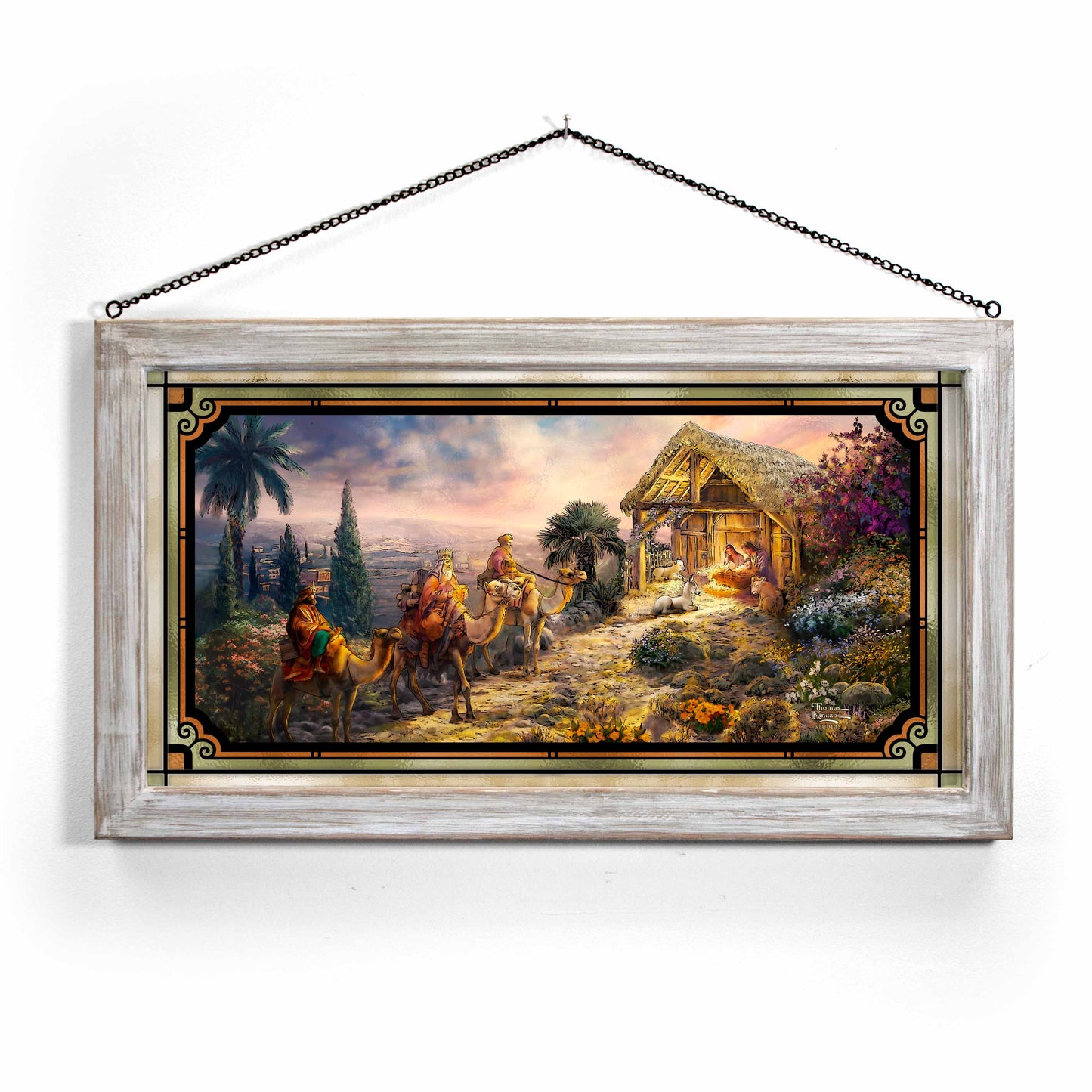 Away in the Manger - Stained Glass Art