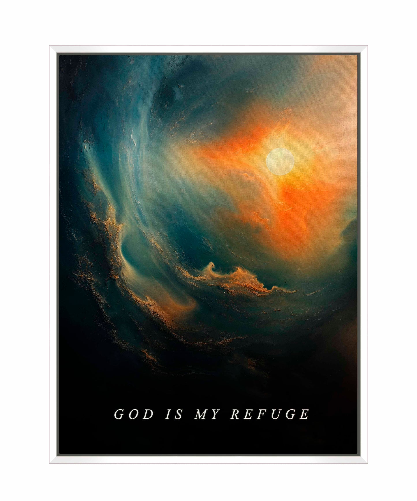 God is my refuge - Gallery Wrapped Canvas