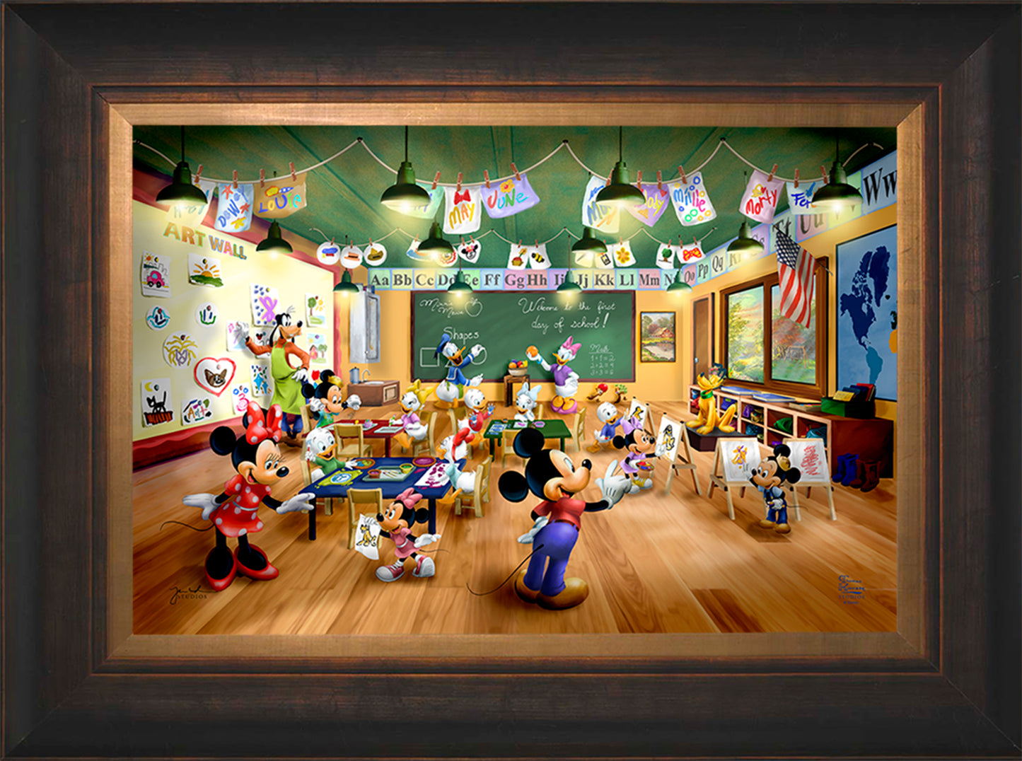 Disney Mickey and Minnie Schoolhouse - Limited Edition Canvas