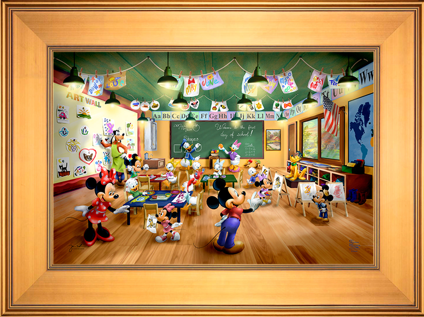 Disney Mickey and Minnie Schoolhouse - Limited Edition Canvas