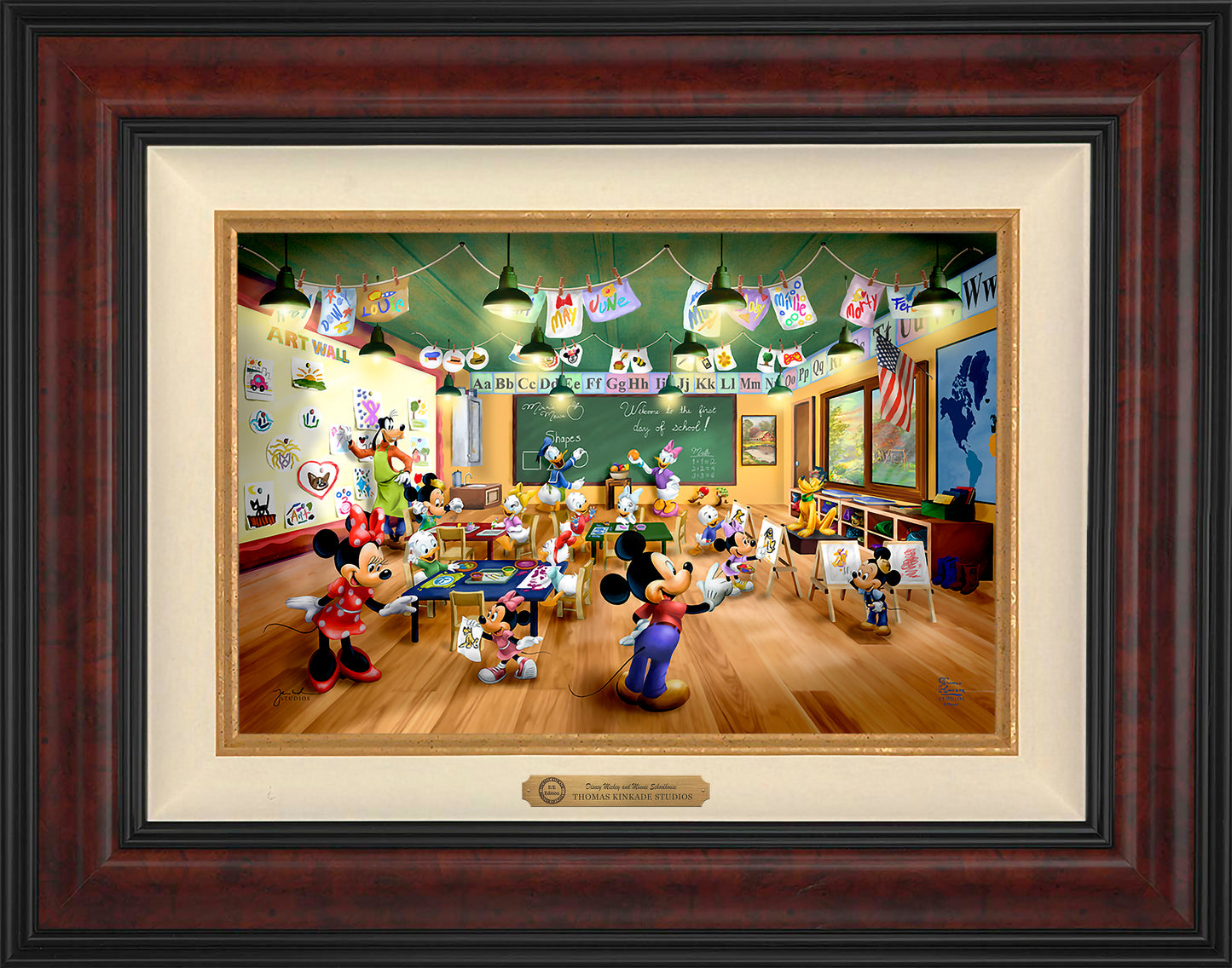 Disney Mickey and Minnie Schoolhouse - Limited Edition Canvas