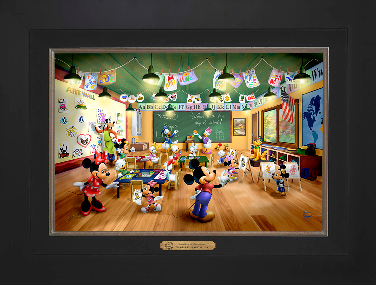 Disney Mickey and Minnie Schoolhouse - Limited Edition Canvas