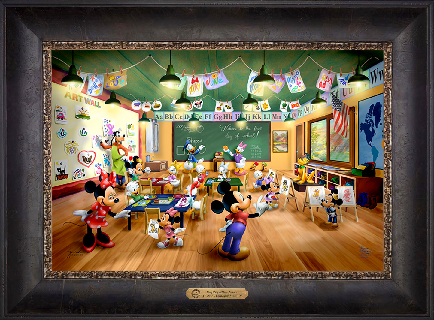 Disney Mickey and Minnie Schoolhouse - Limited Edition Canvas