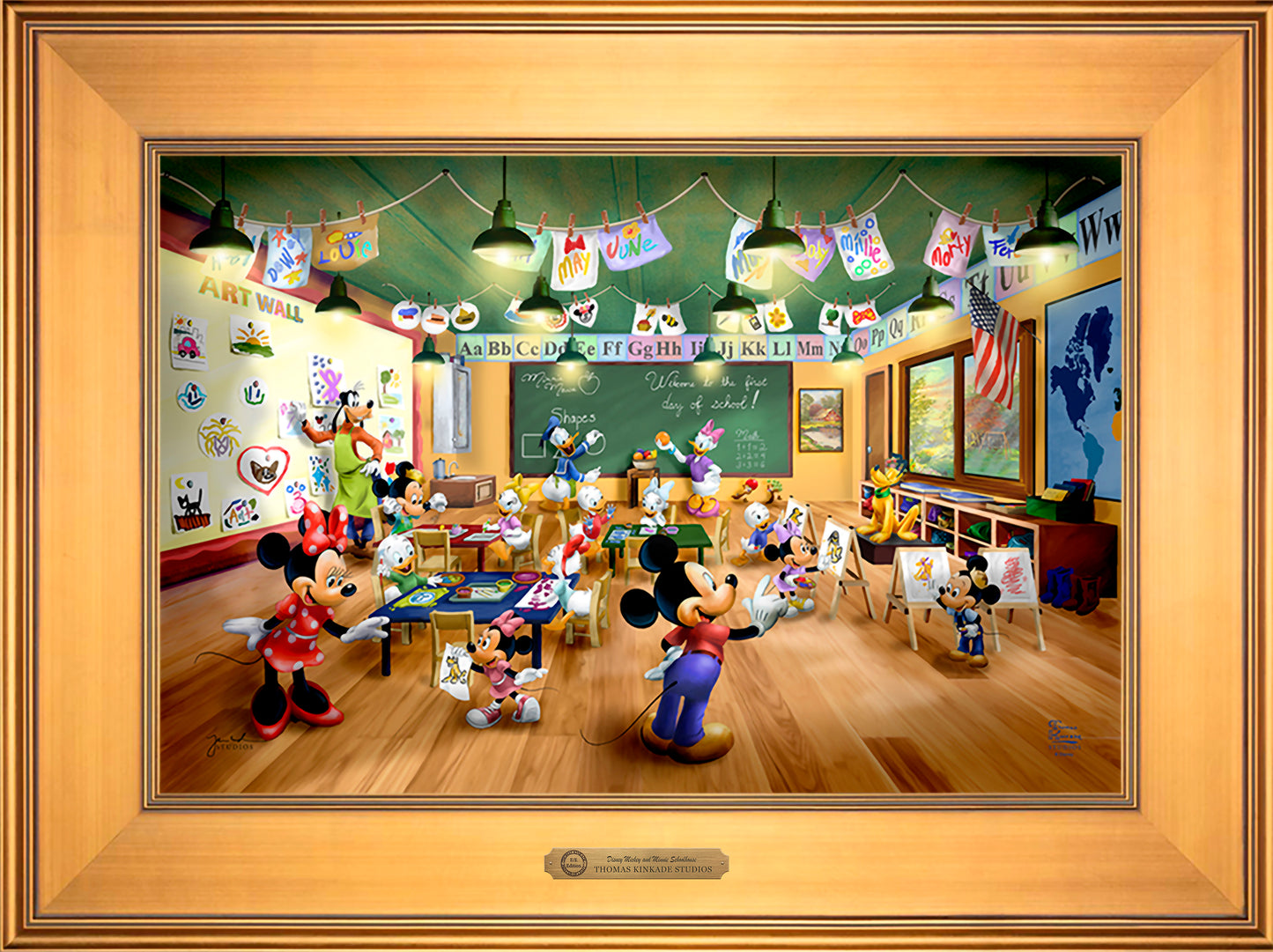 Disney Mickey and Minnie Schoolhouse - Limited Edition Canvas