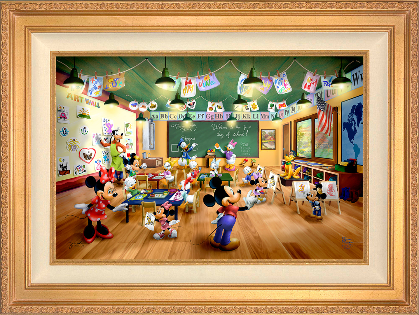 Disney Mickey and Minnie Schoolhouse - Limited Edition Canvas