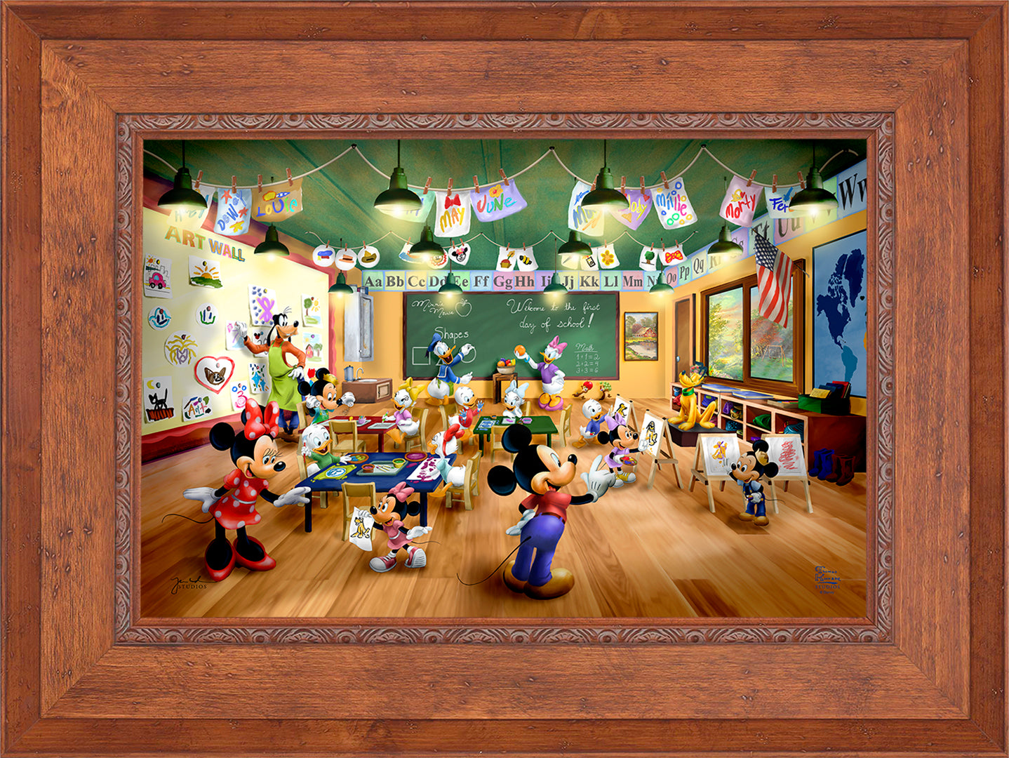 Disney Mickey and Minnie Schoolhouse - Limited Edition Canvas