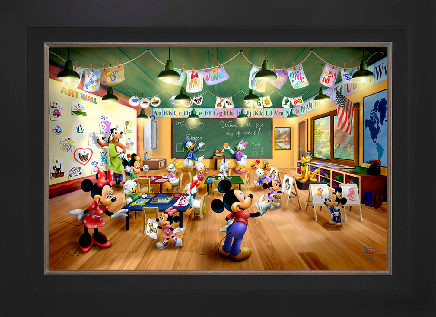 Disney Mickey and Minnie Schoolhouse - Limited Edition Canvas