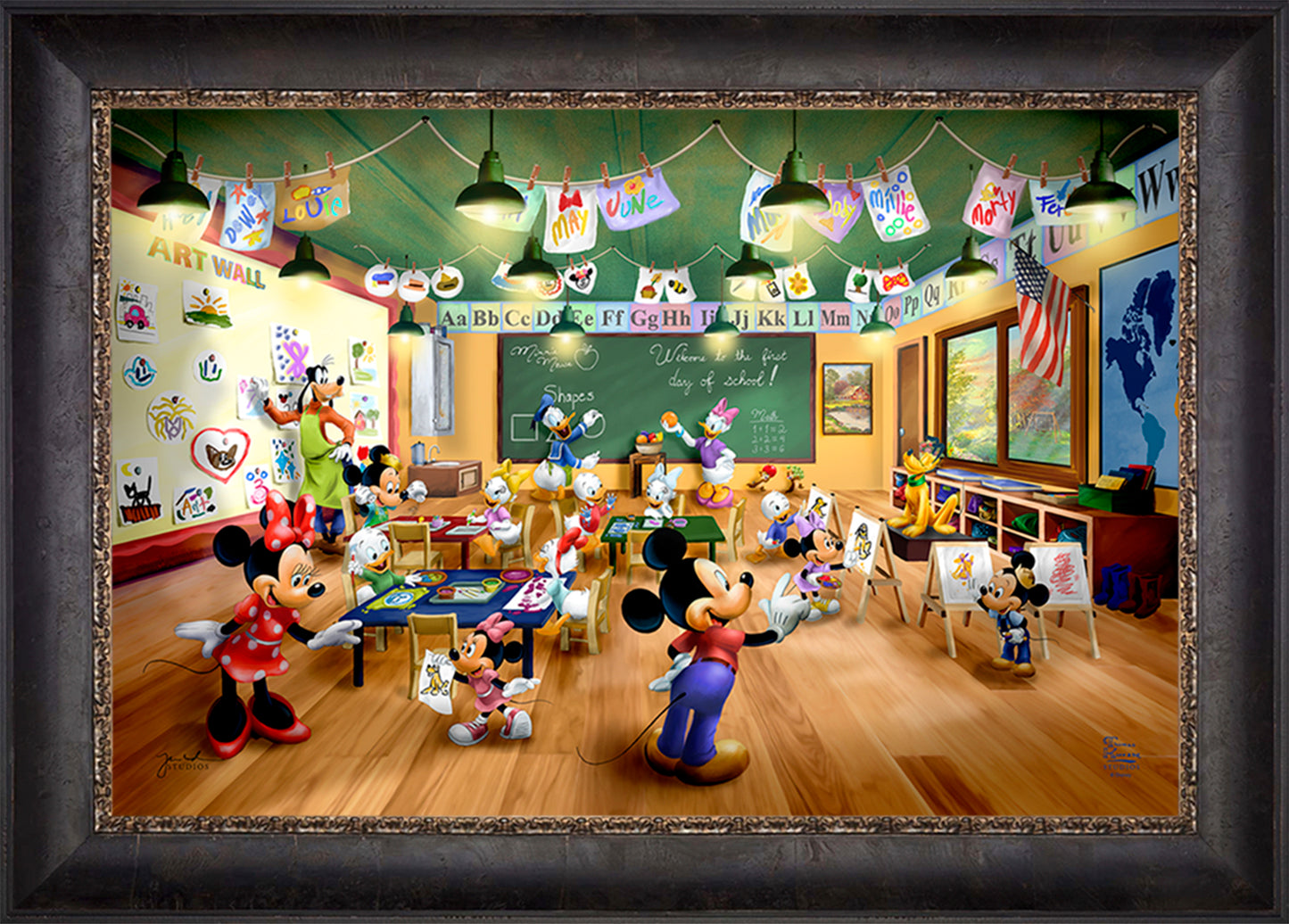 Disney Mickey and Minnie Schoolhouse - Limited Edition Canvas