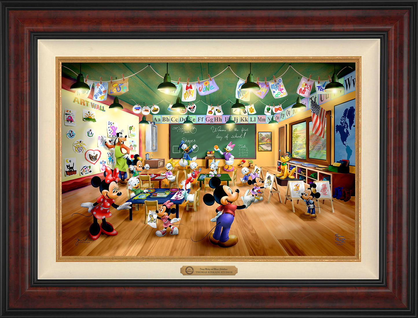 Disney Mickey and Minnie Schoolhouse - Limited Edition Canvas