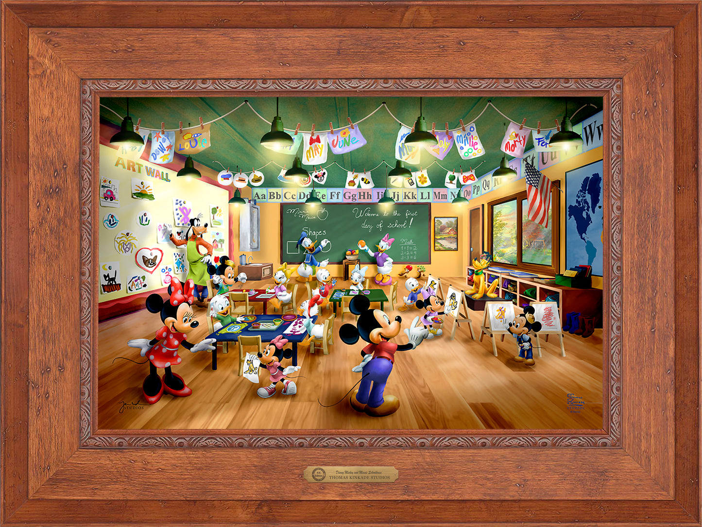 Disney Mickey and Minnie Schoolhouse - Limited Edition Canvas