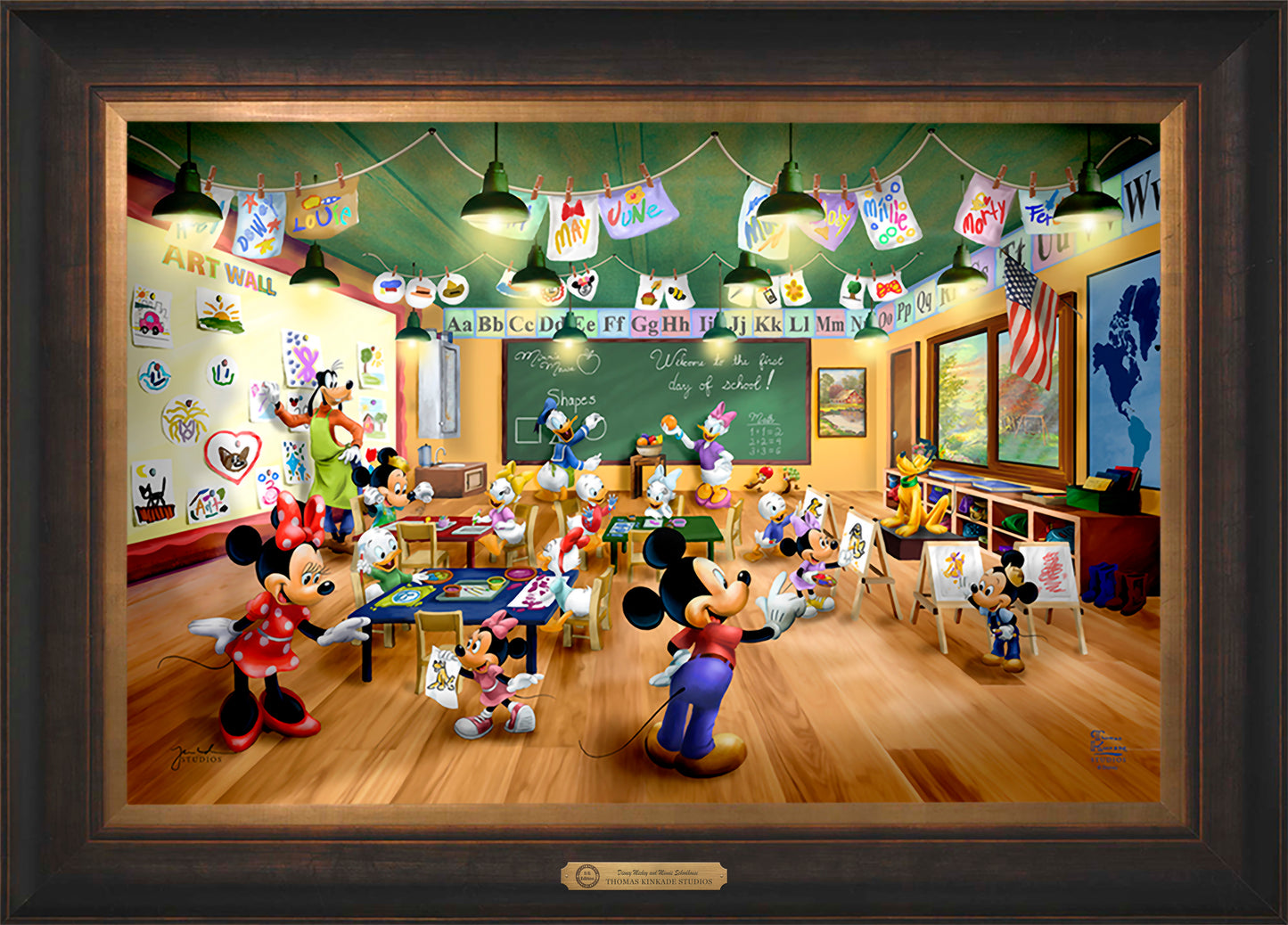 Disney Mickey and Minnie Schoolhouse - Limited Edition Canvas