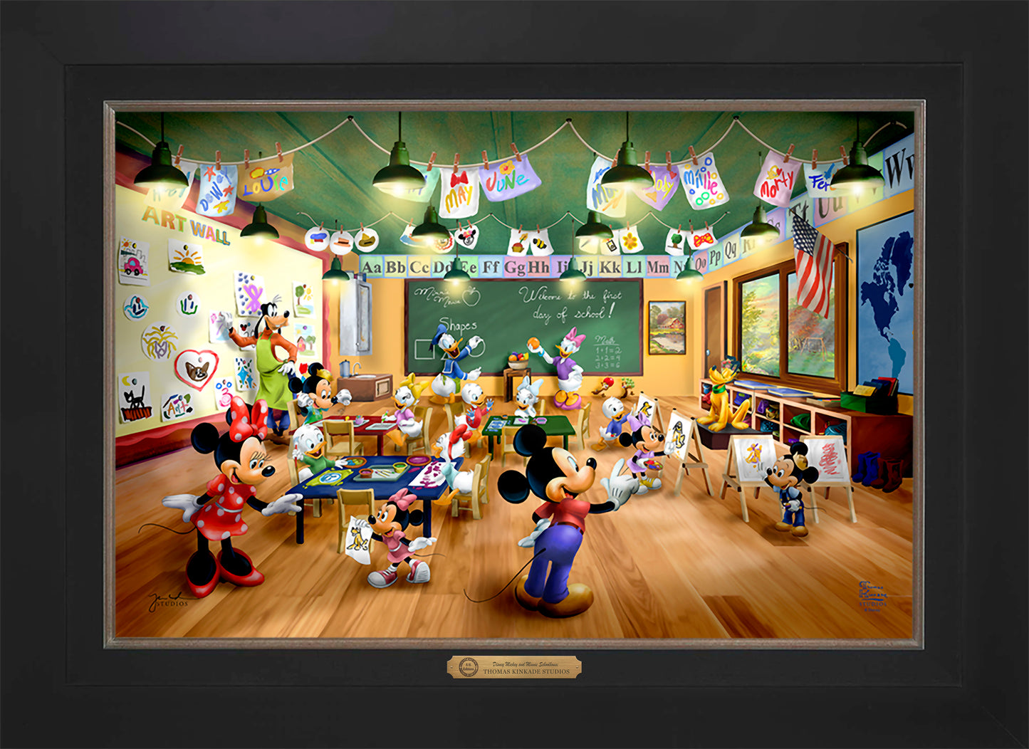 Disney Mickey and Minnie Schoolhouse - Limited Edition Canvas