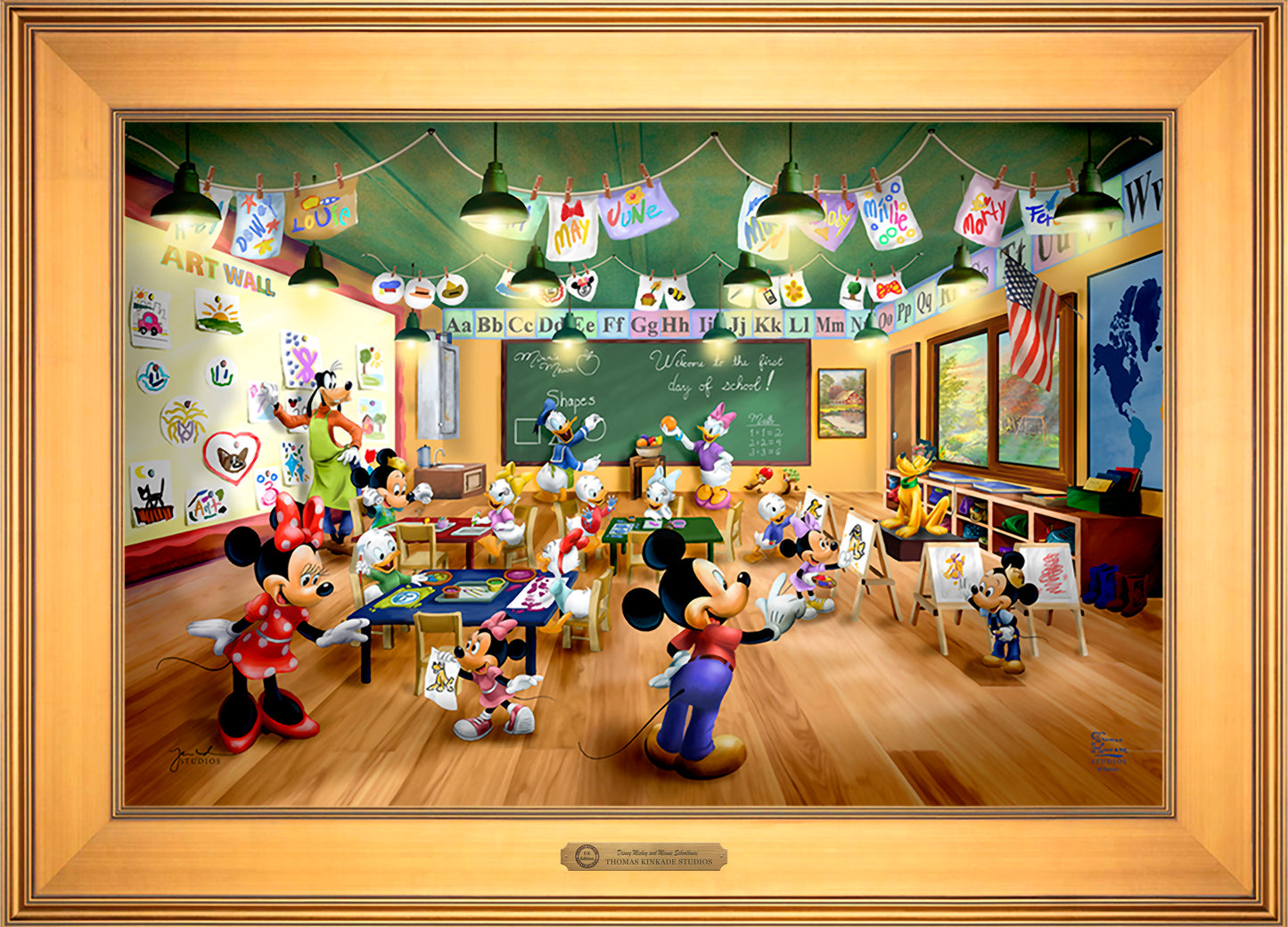 Disney Mickey and Minnie Schoolhouse - Limited Edition Canvas