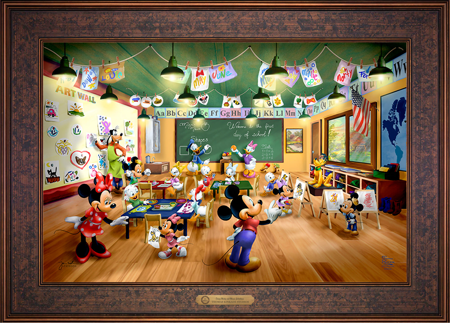 Disney Mickey and Minnie Schoolhouse - Limited Edition Canvas