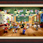Disney Mickey and Minnie Schoolhouse - Limited Edition Canvas
