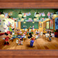 Disney Mickey and Minnie Schoolhouse - Limited Edition Canvas