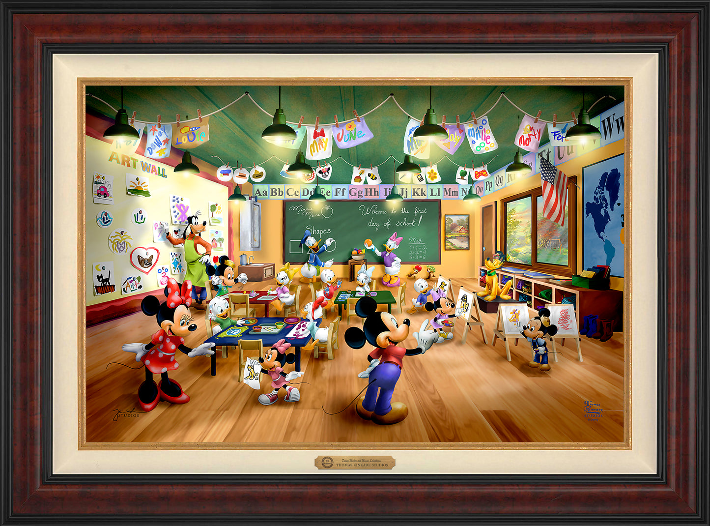 Disney Mickey and Minnie Schoolhouse - Limited Edition Canvas