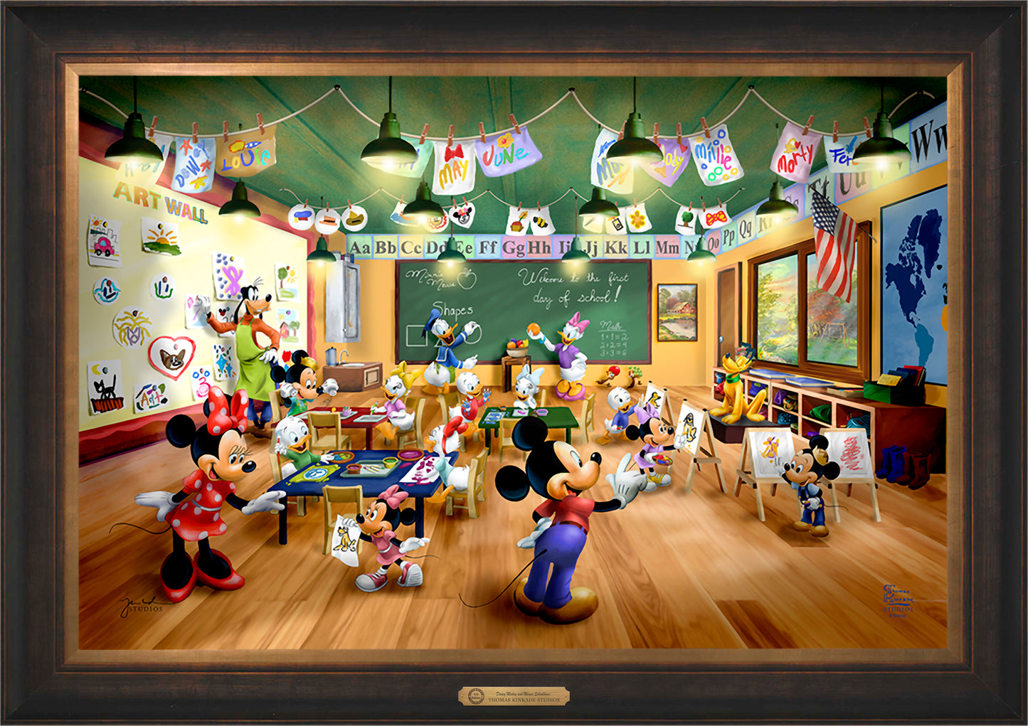 Disney Mickey and Minnie Schoolhouse - Limited Edition Canvas