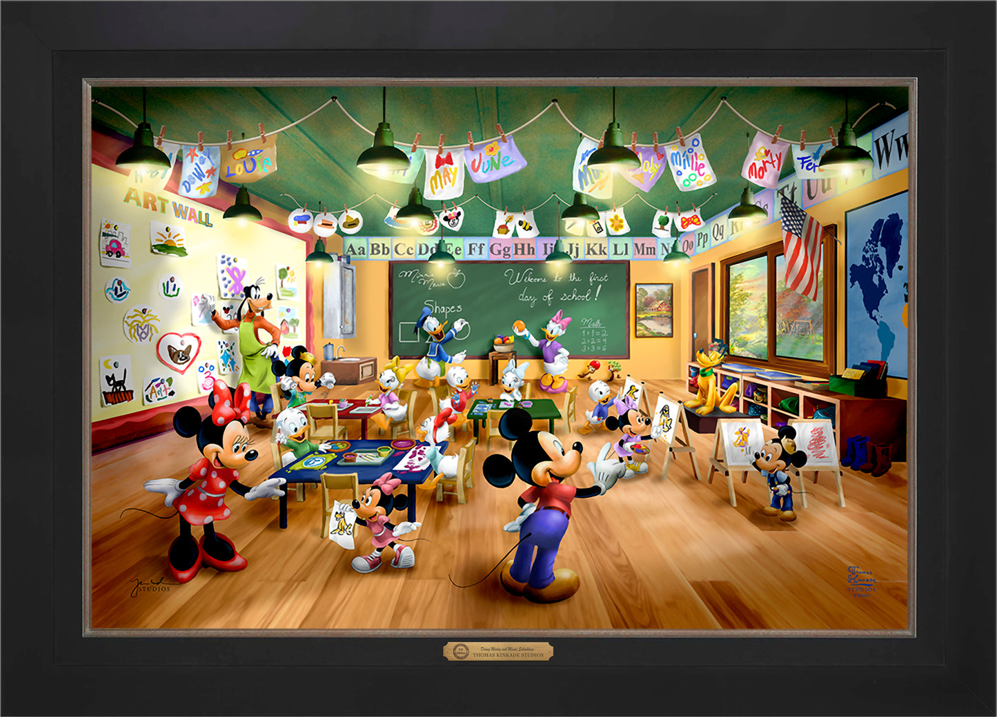 Disney Mickey and Minnie Schoolhouse - Limited Edition Canvas