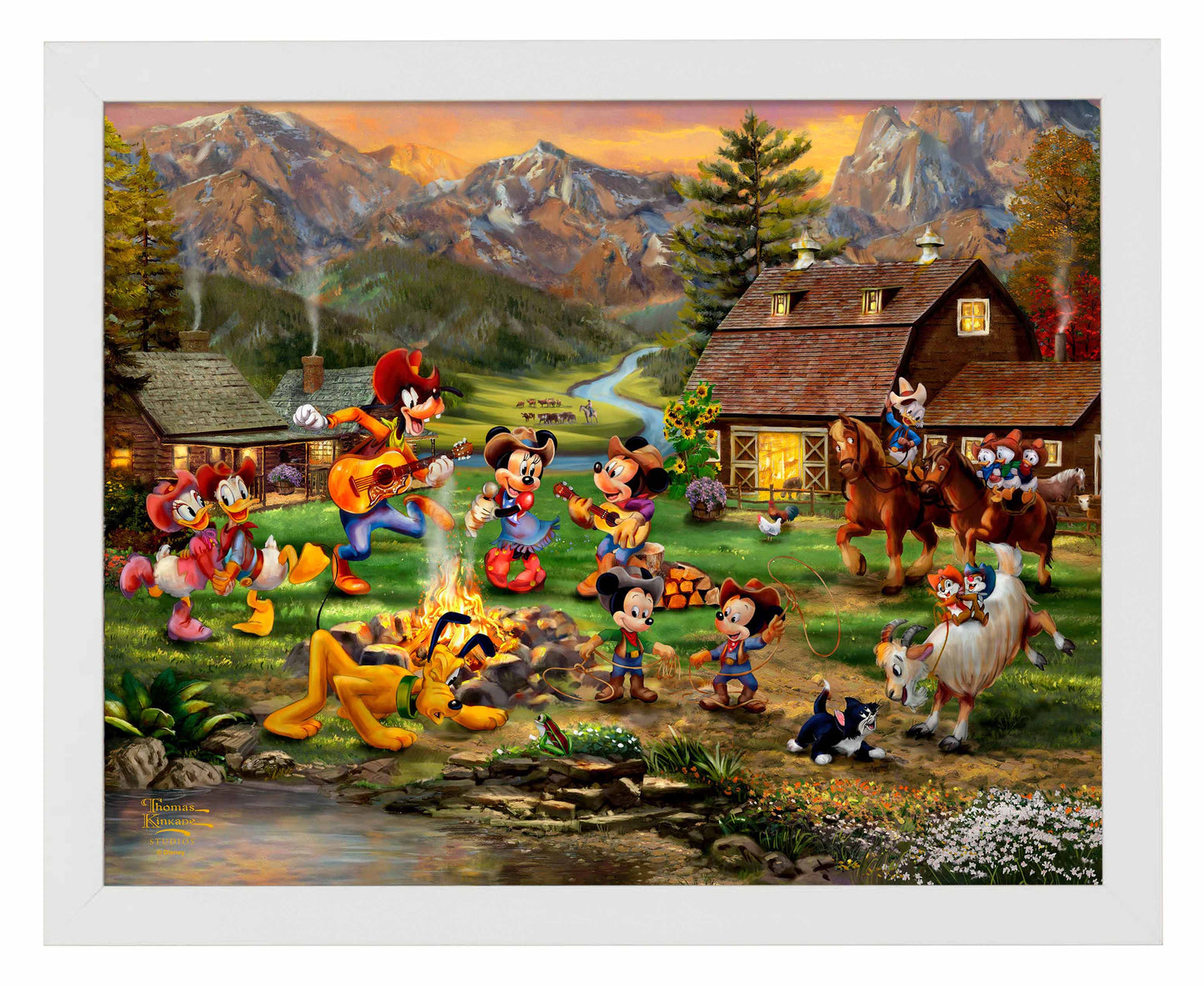 Disney Mickey and Minnie Rocky Mountain Round-Up - Art Prints