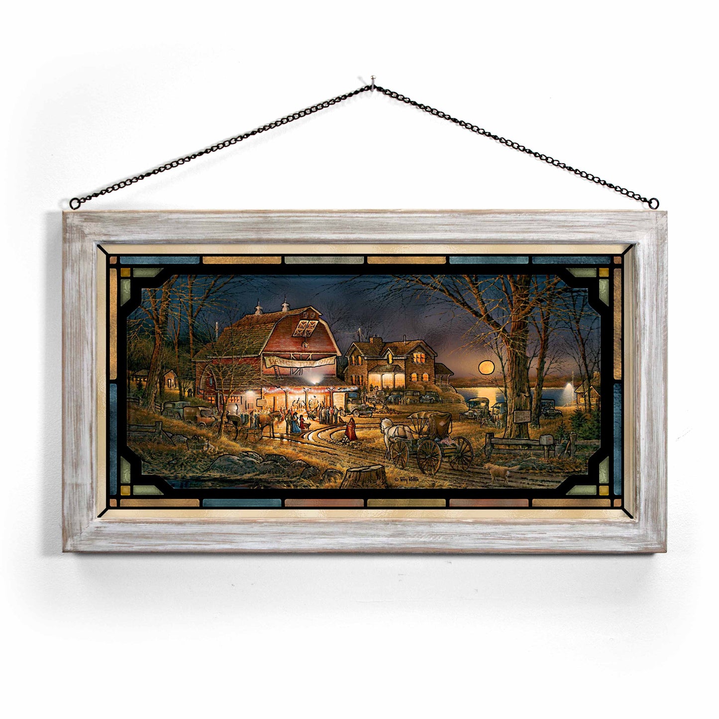 Harvest Moon Ball - Stained Glass Art