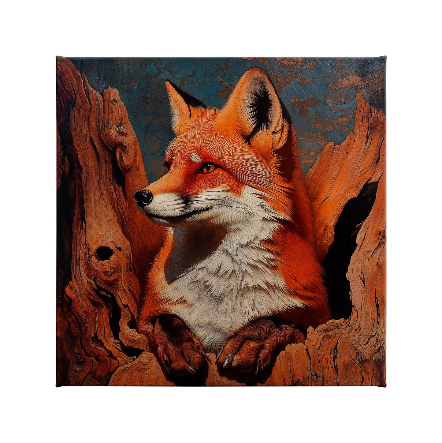 A portrait of a fox
