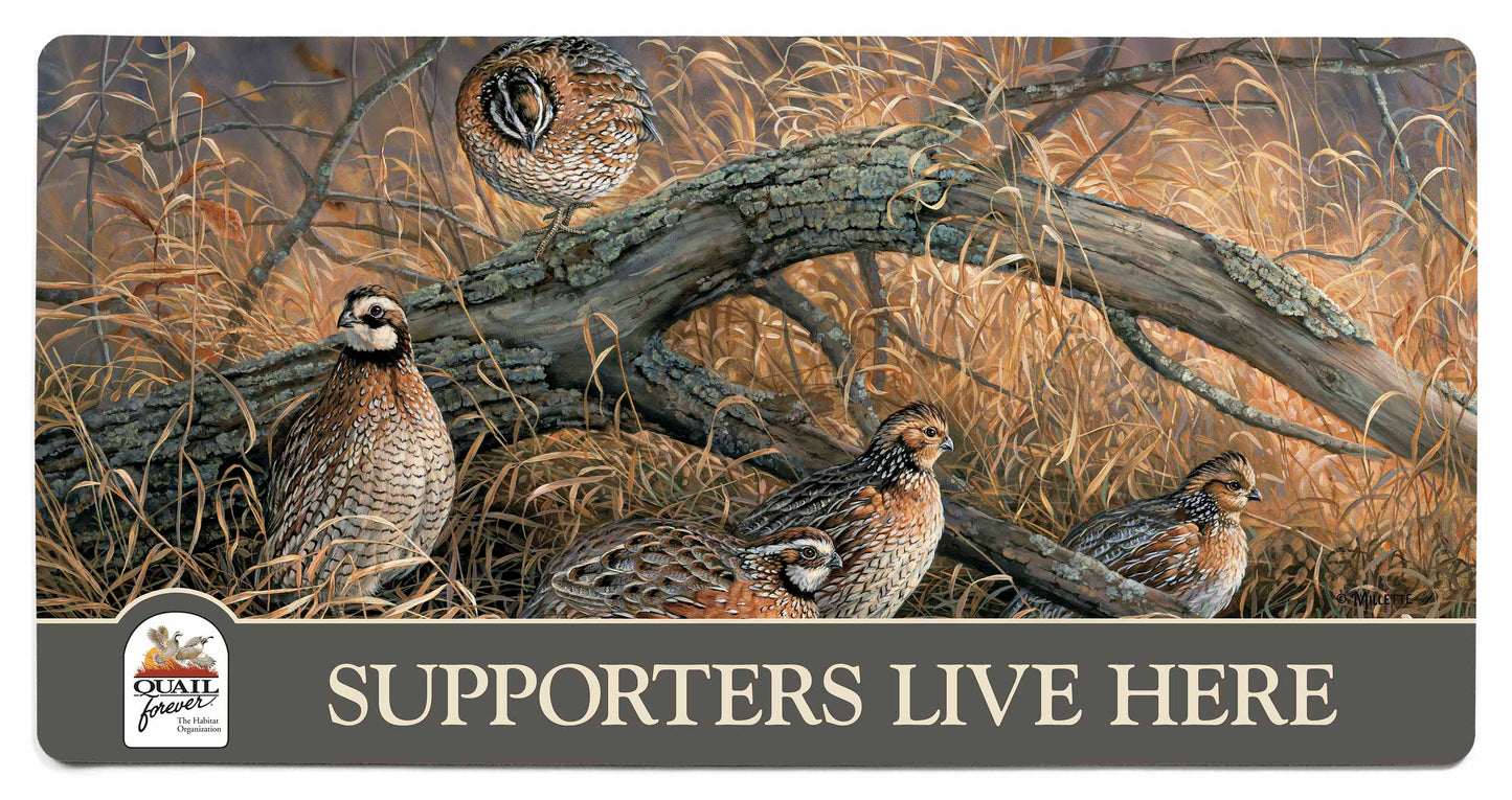 Hideaway - Bobwhite Quail - 2' x 4' Floor Mat