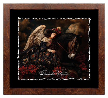 Lady of the Winter Garden - Deckled Edge Paper Print