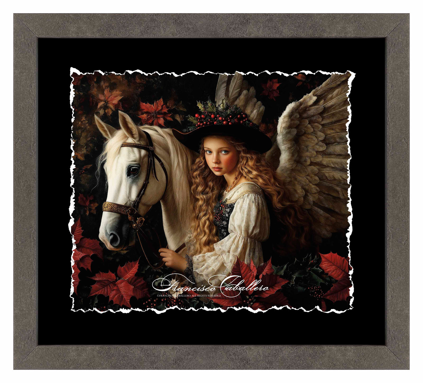 Winter's Noble Spirit - Deckled Edge Paper Print
