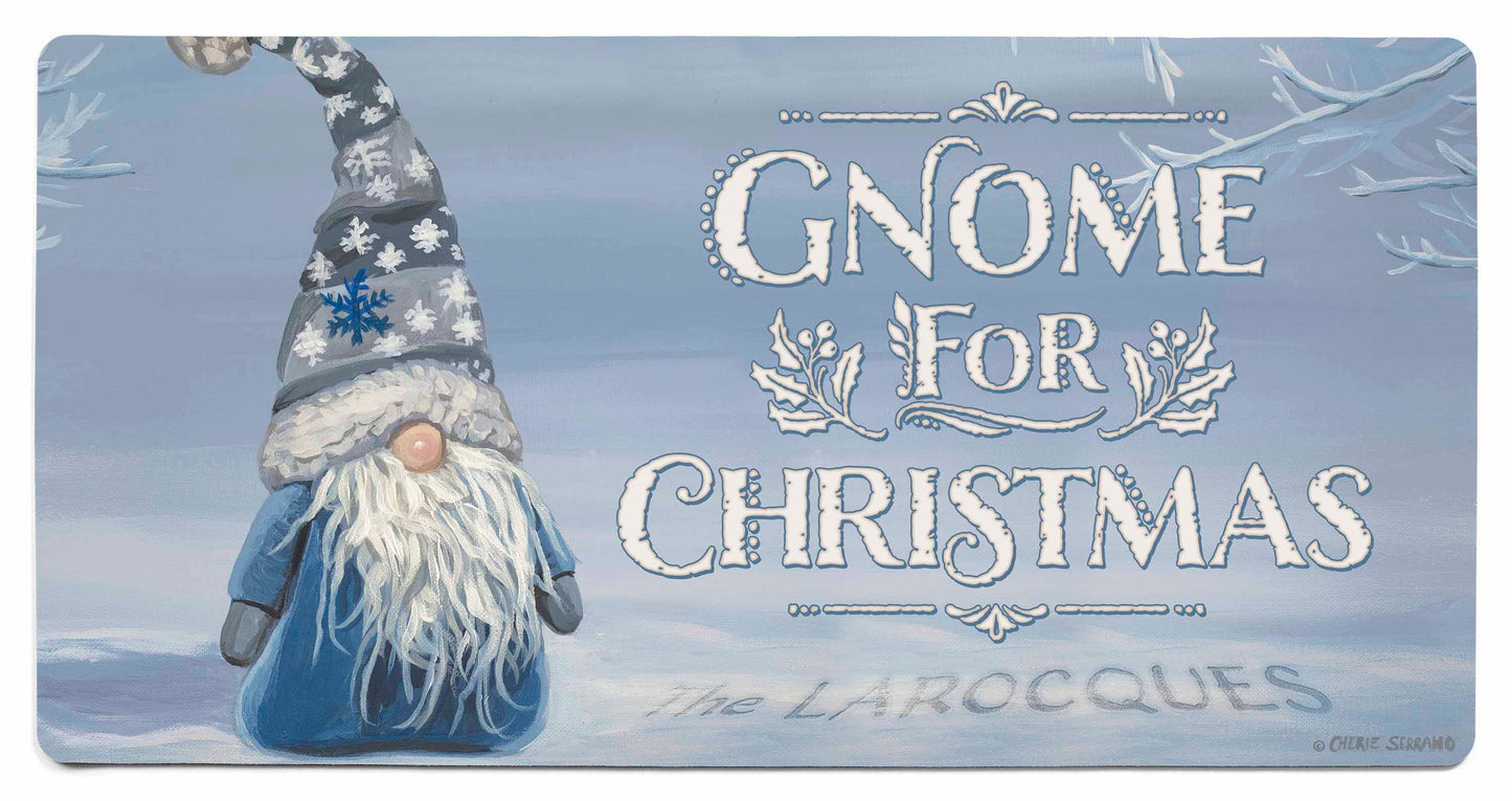 I'll Be Gnome for Christmas - 2' x 4' Personalized Floor Mat
