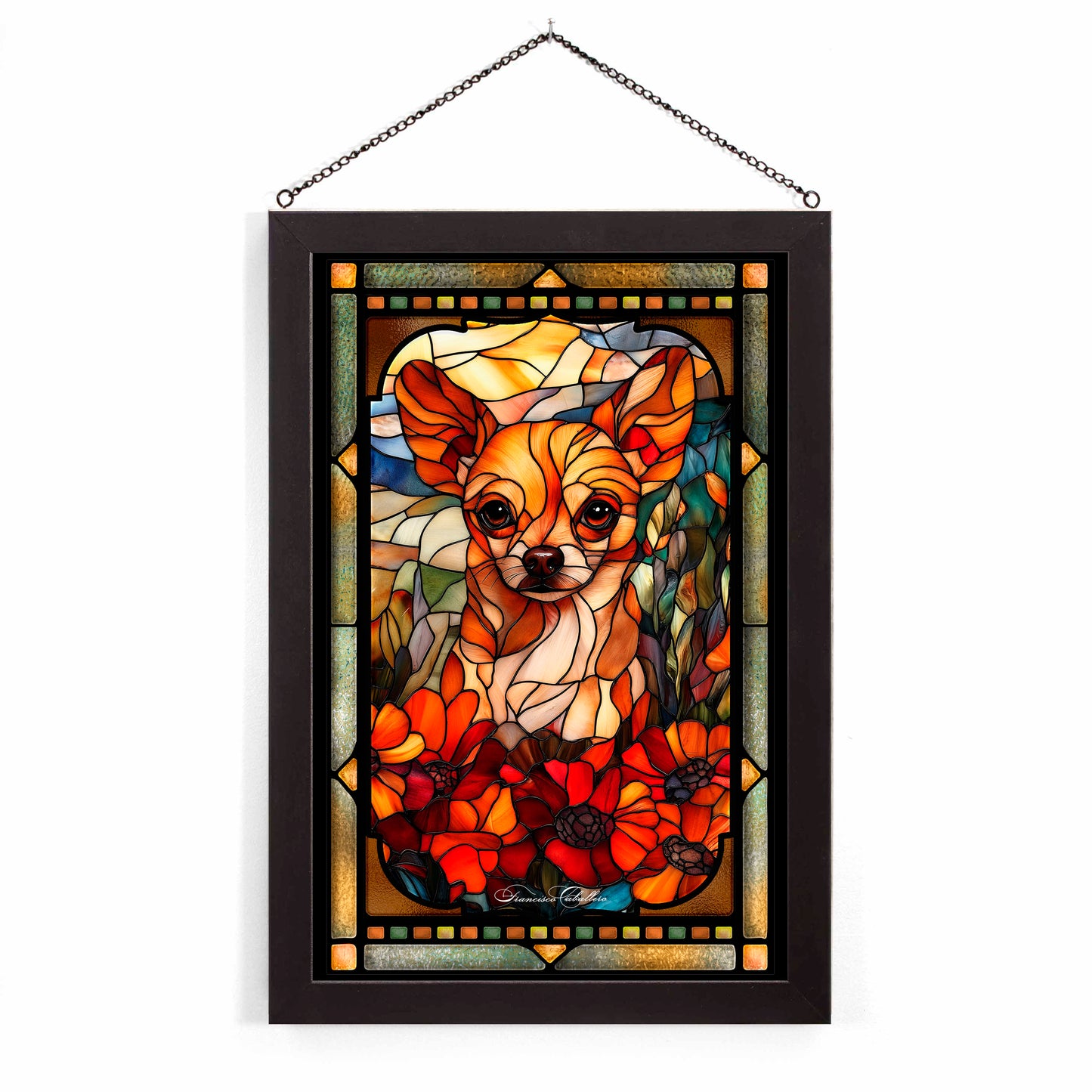 Chihuahua  - Stained Glass Art