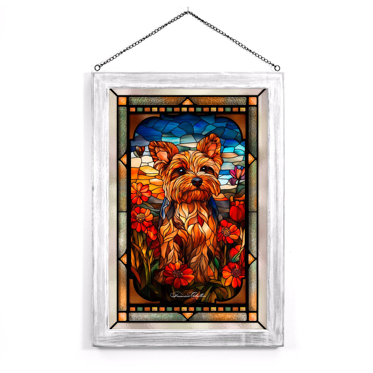 Yorkshire Terrier - Stained Glass Art