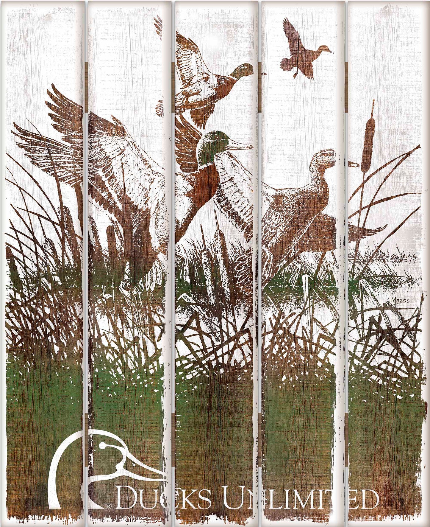 Du Wf Mallard - 18" x 22" Wood Pallet Sign