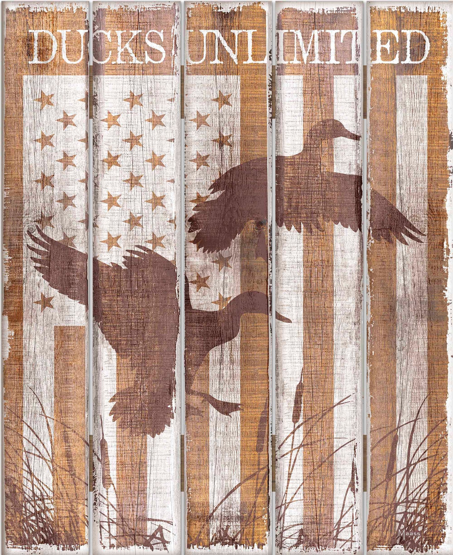 Mallard Flag - 18" x 22" Pallet Wall Art