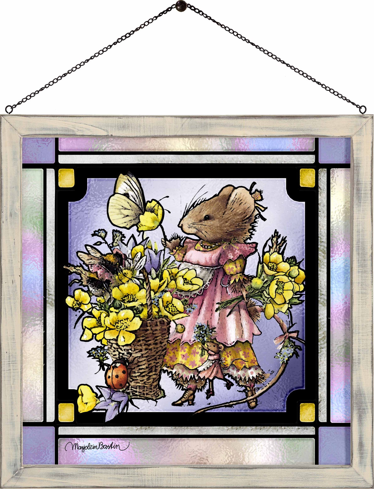 Flutter, Buzz and Bloom - Stained Glass Art