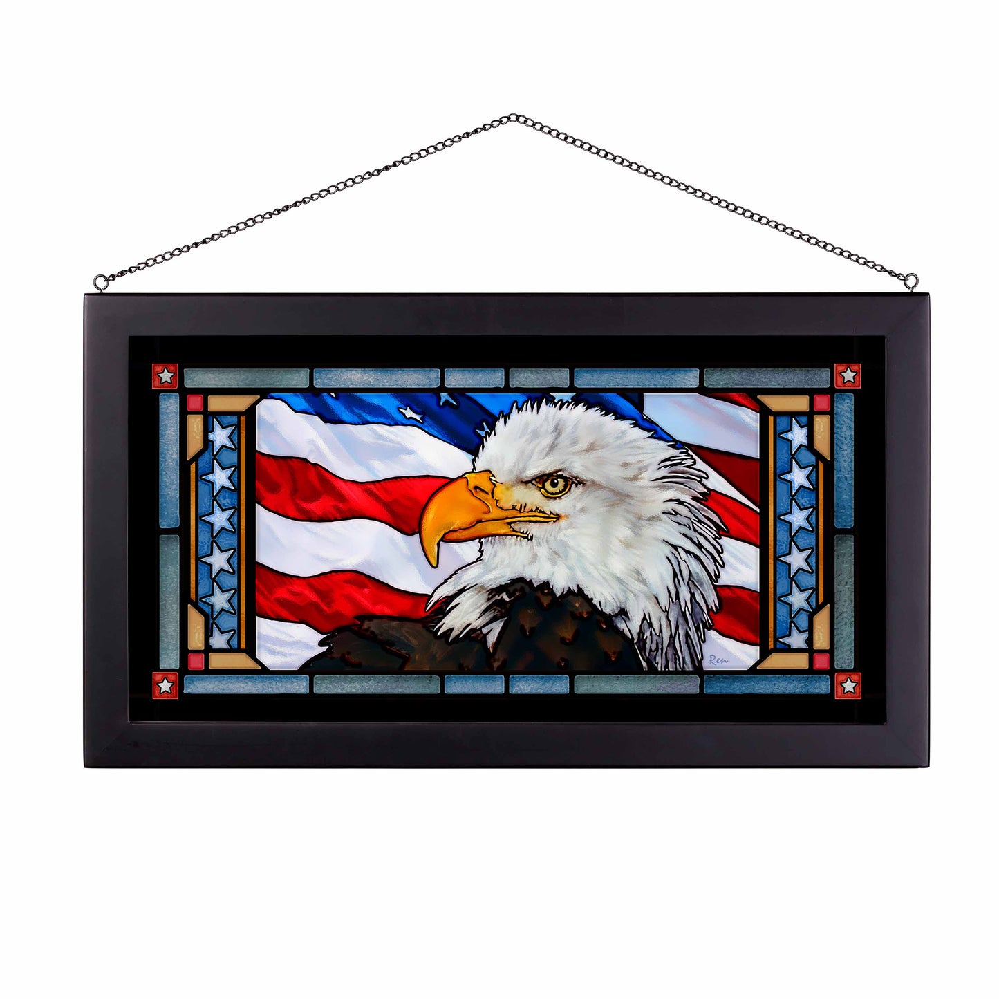 Let Freedom Ring-Bald Eagle - Stained Glass Art