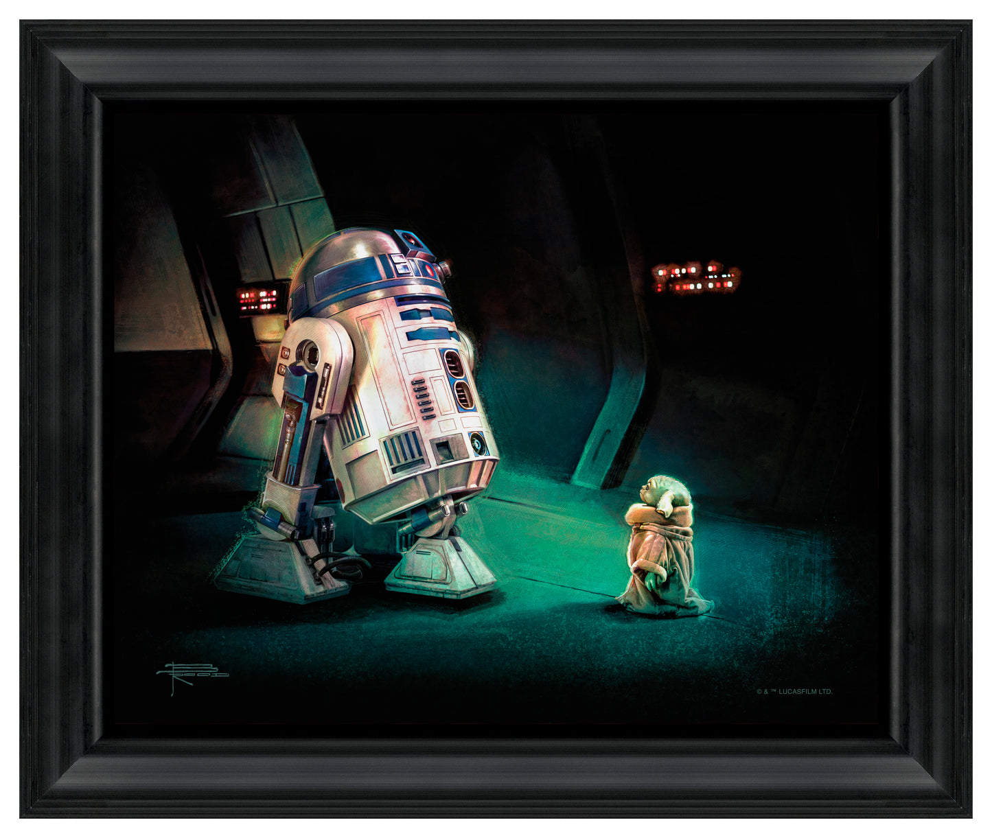 First Meeting - 16" x 20" Brushstroke Vignette
