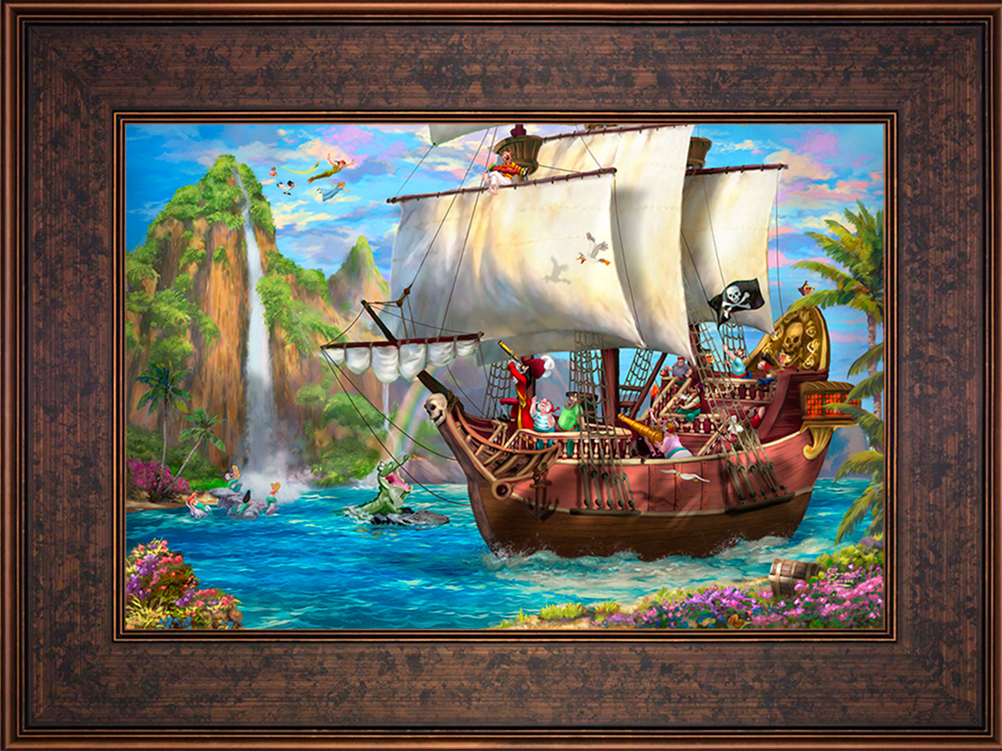Disney Captain Hook's Never Land Voyage - Limited Edition Canvas