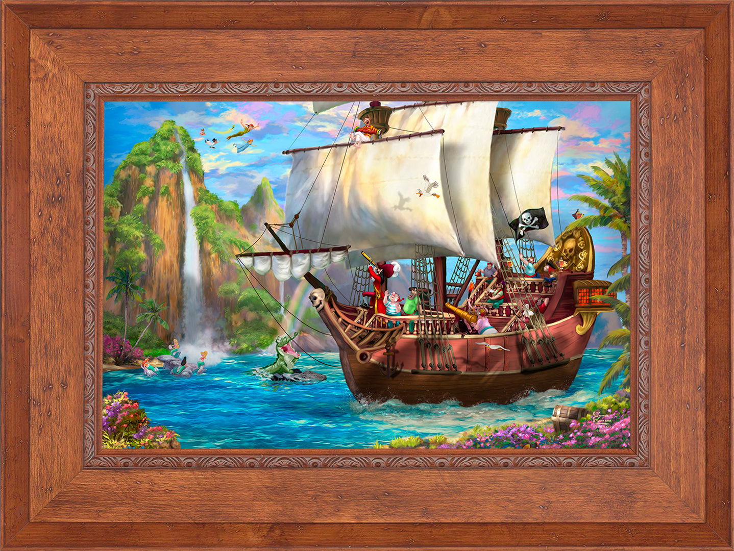 Disney Captain Hook's Never Land Voyage - Limited Edition Canvas