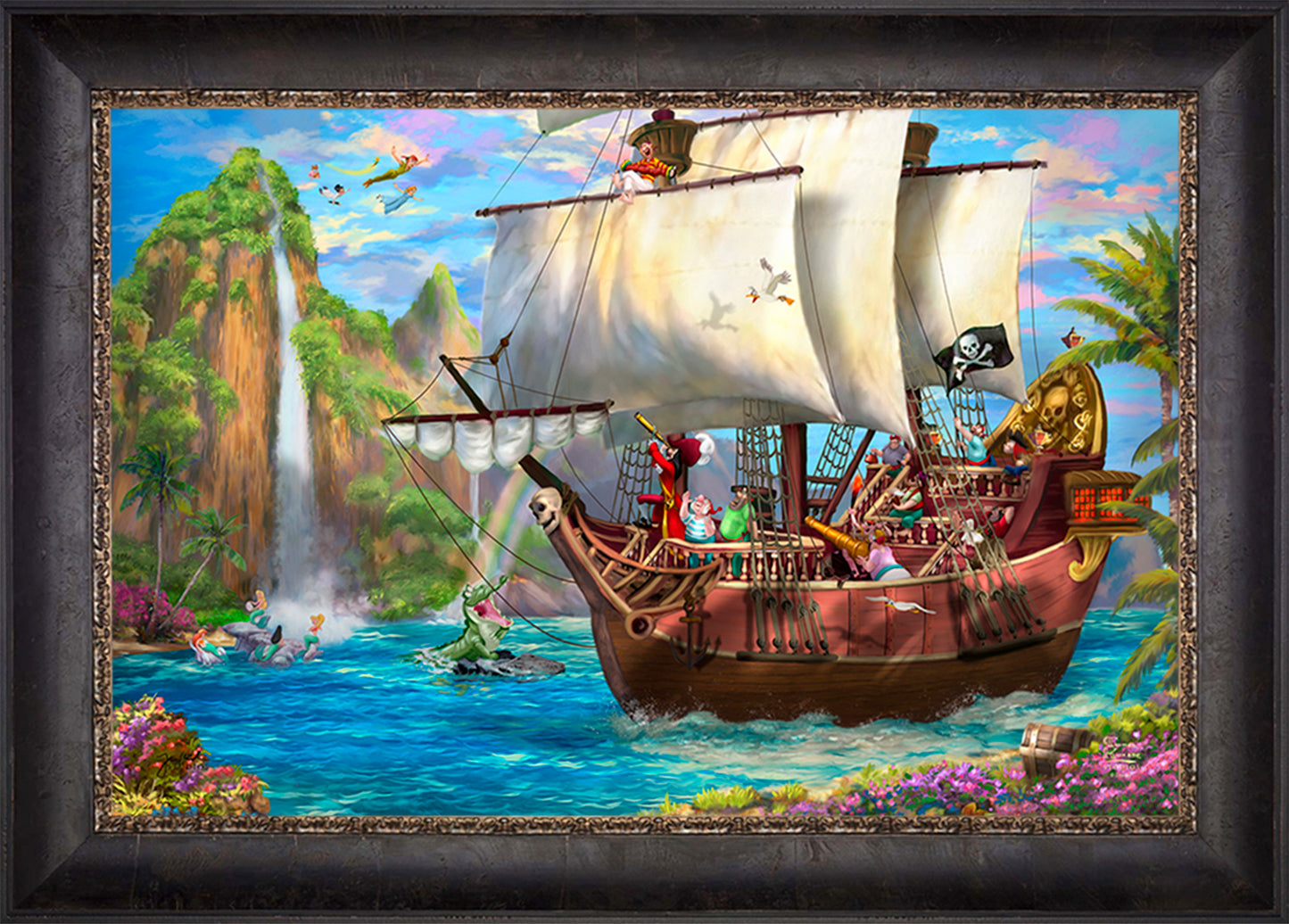Disney Captain Hook's Never Land Voyage - Limited Edition Canvas