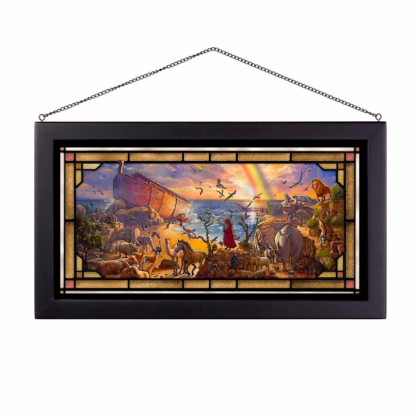 Noahs Ark - Stained Glass Art