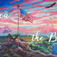 From Sea to Shining Sea - 12" x 30" Wood Sign