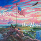 From Sea to Shining Sea - 12" x 30" Wood Sign