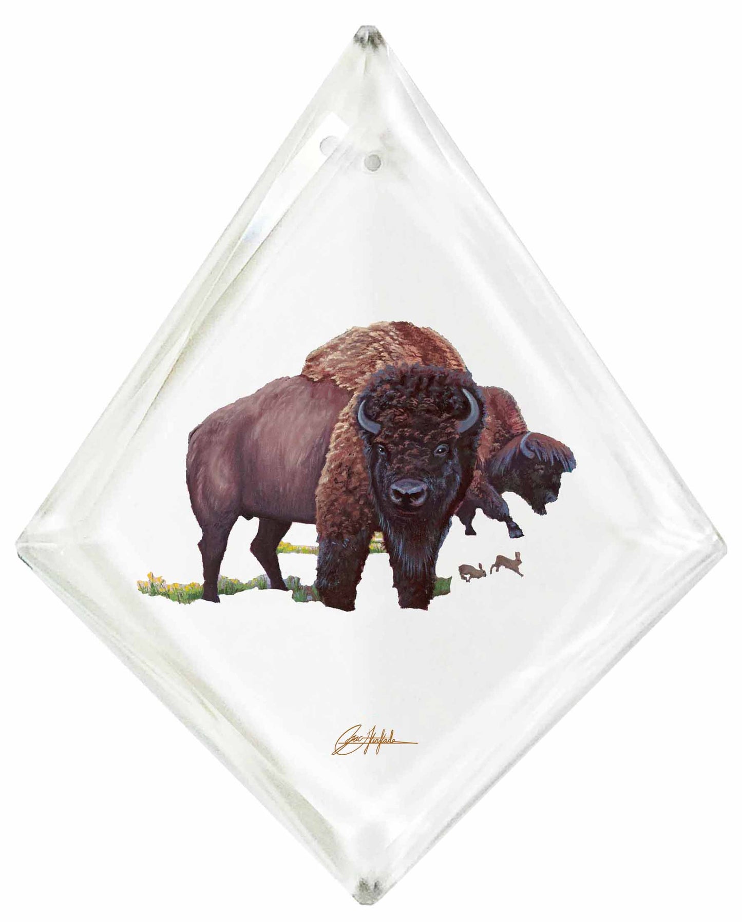 Spirit of Yellowstone - Teardrop Glass Ornament